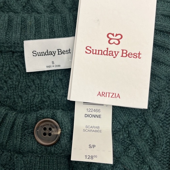 Aritzia Sunday Best Green Dionne Sweater - Picture 2 of 7